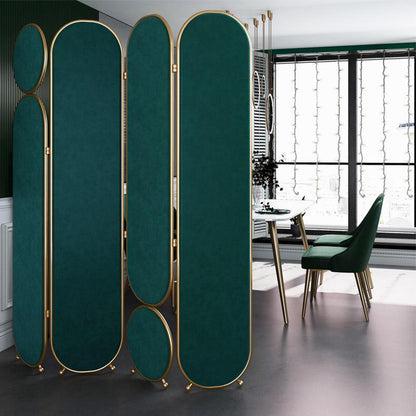Georgia Folding Screen, Room Divider, Pink/Grey/Green/Blue-Weilai-Weilai Concept