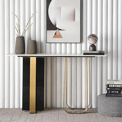 Kave Console Table, Gold And Black-Weilai Concept-Weilai Concept