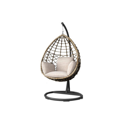 Kye Rattan Garden Hanging Egg Chair with Stand, Indoor/ Outdoor Furniture-Weilai-Weilai Concept
