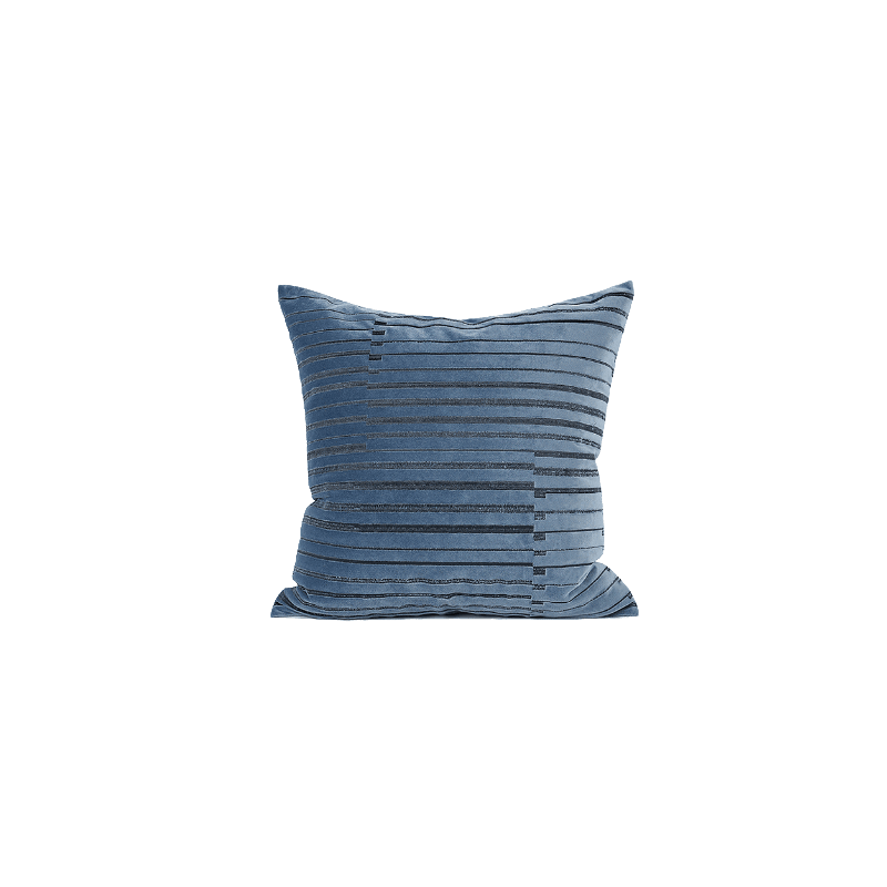 Lorna Velvet Cushion, 50 x 50cm-Weilai Concept-Blue-Weilai Concept