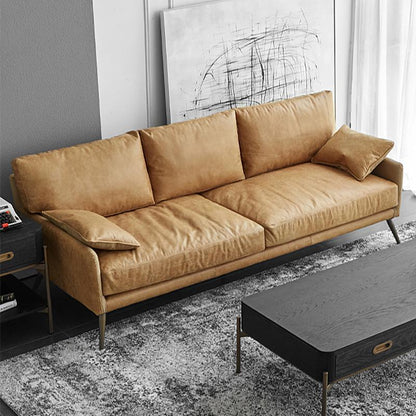 Luna Three Seaters Sofa, Three Seater Corner Sofa, Real Leather-Weilai Concept-Weilai Concept