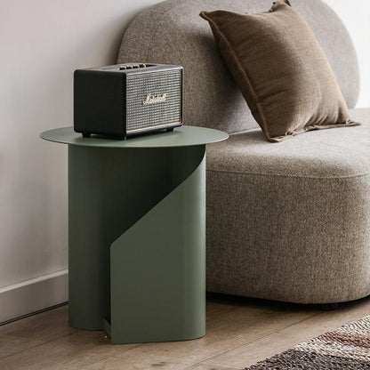 M39 Green Side Table With Side Storage-Weilai Concept-Weilai Concept