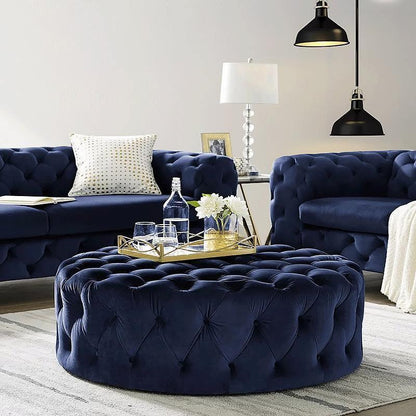 Napoleon Pouffe, Velvet-Weilai Concept-Weilai Concept
