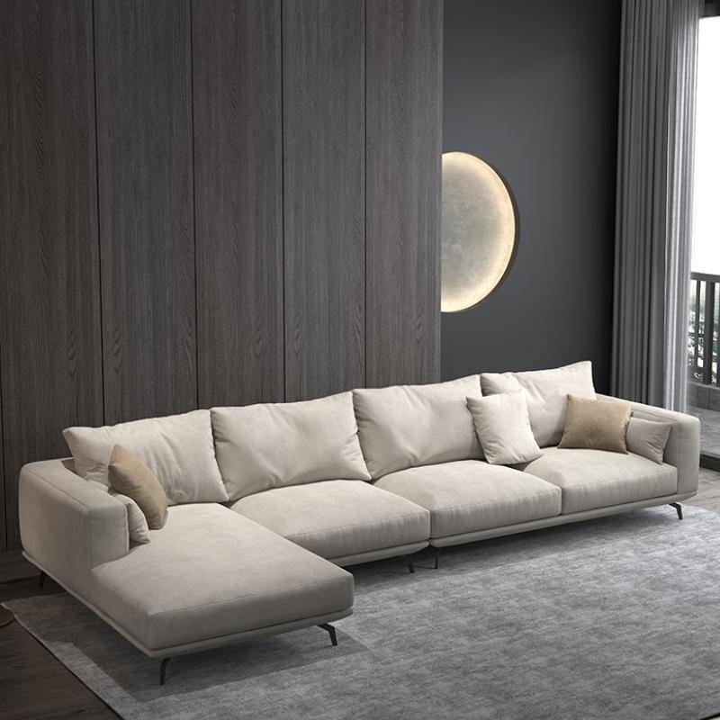 NR23 Four Seater Corner Sofa, Leathaire-Weilai Concept-Weilai Concept