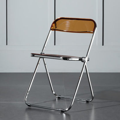 Philippe Starck Style Acrylic Folding Chair II-Weilai Concept-Tan-Weilai Concept