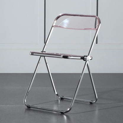 Philippe Starck Style Acrylic Folding Chair II-Weilai Concept-Pink-Weilai Concept