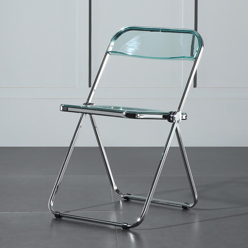 Philippe Starck Style Acrylic Folding Chair II-Weilai Concept-Blue-Weilai Concept