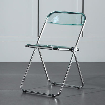 Philippe Starck Style Acrylic Folding Chair II-Weilai Concept-Blue-Weilai Concept