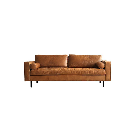 Porto Three Seater Sofa, Real Leather-Two Seater Sofa-Weilai Concept-Weilai Concept