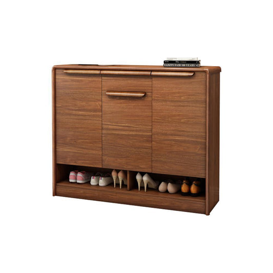 S124 Shoe Storage, Wood-Weilai Concept-Rosewood-96cm-Weilai Concept