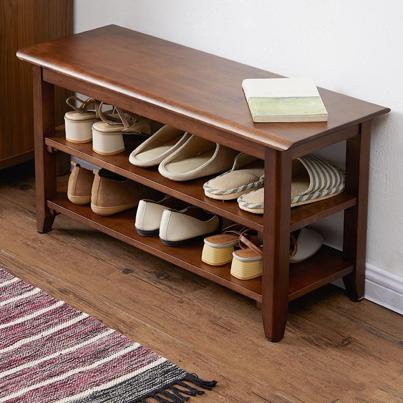 S1412 Shoe Storage Bench, Oak-Weilai Concept-Weilai Concept