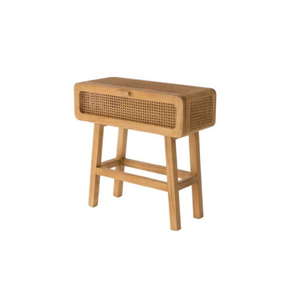 Saul Rattan Side Table, Bedside Table-Weilai Concept-Weilai Concept