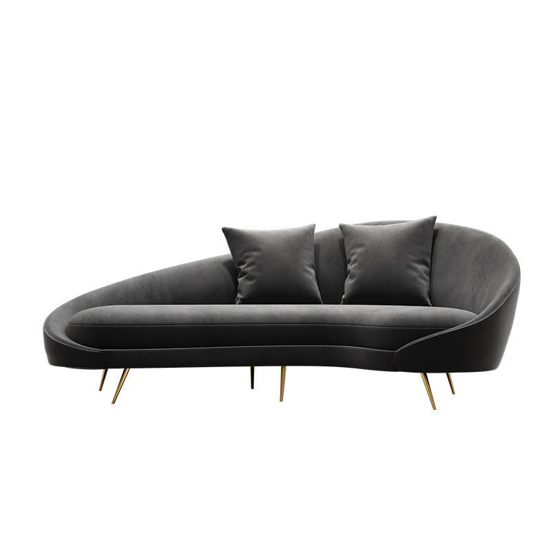 Slender Modern Armchair, Velvet For Clearance-Weilai-Weilai Concept