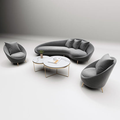 Slender Modern Armchair, Velvet For Clearance-Weilai-Weilai Concept