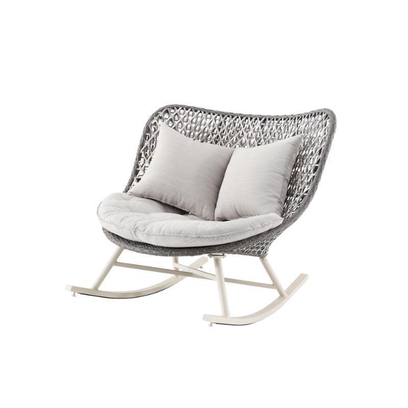 Temescal Rattan Garden Rocking Chair, Indoor/ Outdoor Furniture-Weilai Concept-Weilai Concept
