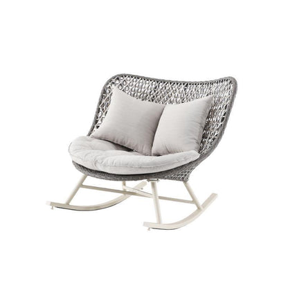 Temescal Rattan Garden Rocking Chair, Indoor/ Outdoor Furniture-Weilai Concept-Weilai Concept