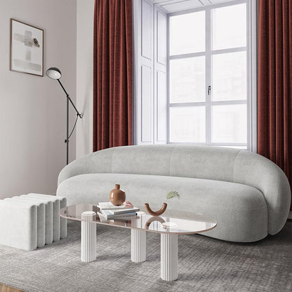 Julep Modern Curved Three Seater, Four Seater Sofa, Velvet-Weilai Concept-Weilai Concept