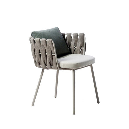 Vallee Rattan Outdoor Dining Table Set, Table With Six Dining Chairs-Weilai Concept-Table 240cm (with 6 chairs)-Dark Grey Back Cushion + Light Grey Seat Cushion-Weilai Concept