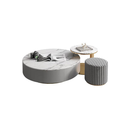 Valles Nesting Coffee Table Set, Sintered Stone-Weilai Concept-Weilai Concept