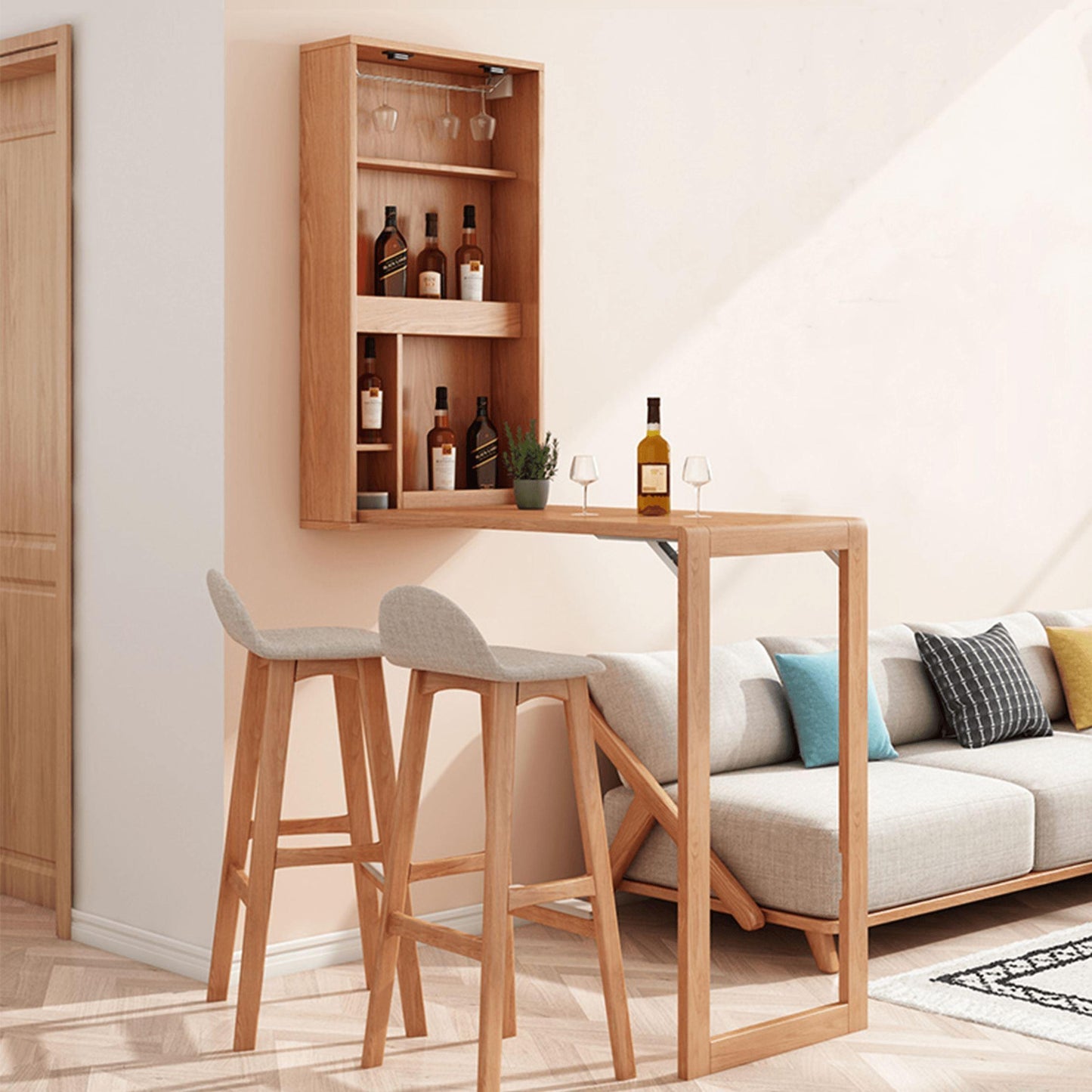Weilai J51 Bar Table, Wood-Weilai-Weilai Concept