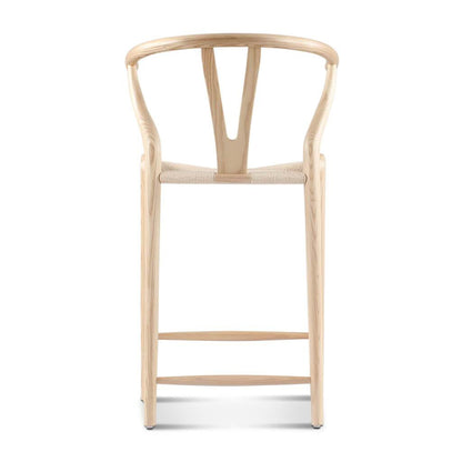 Wishbone Classical Bar Stool, Black Ash-DC Concept-Weilai Concept